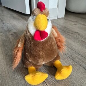 Metacom‎ Old MacDonalds Talking Farmyard Friends Randy Rooster Brown Plush Toy